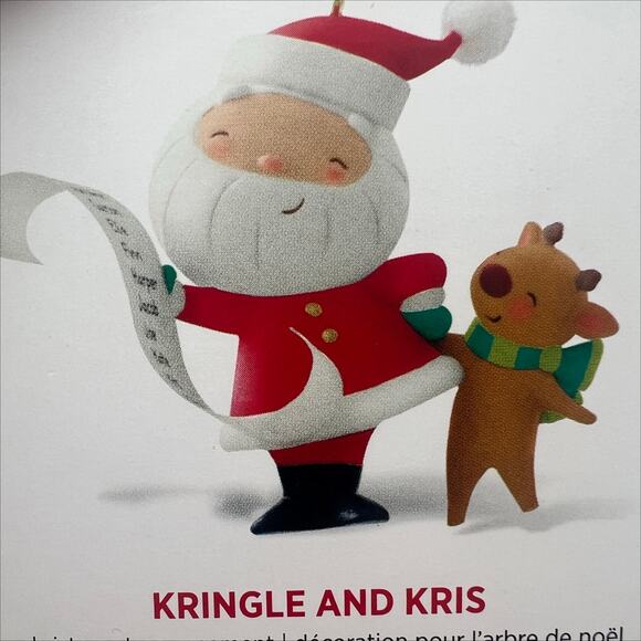 New in Box 2014 Hallmark Keepsake Christmas Tree Ornament Kringle and Kris NIB - Picture 2 of 4